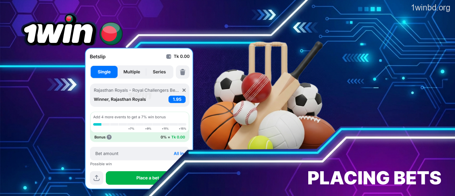 1Win Bangladesh process of making wagers