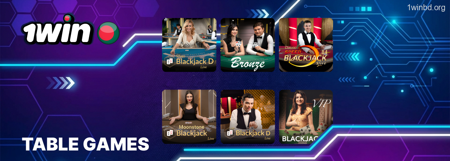 1Win table games experience and gameplay
