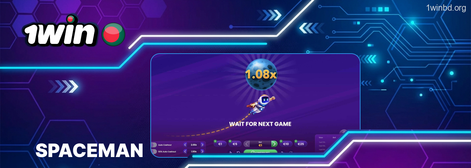1Win spaceman experience and gameplay