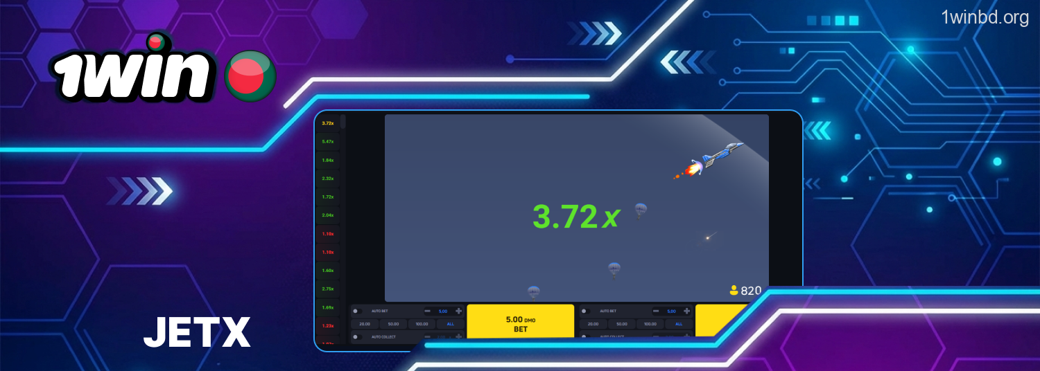 1Win jetx experience and gameplay