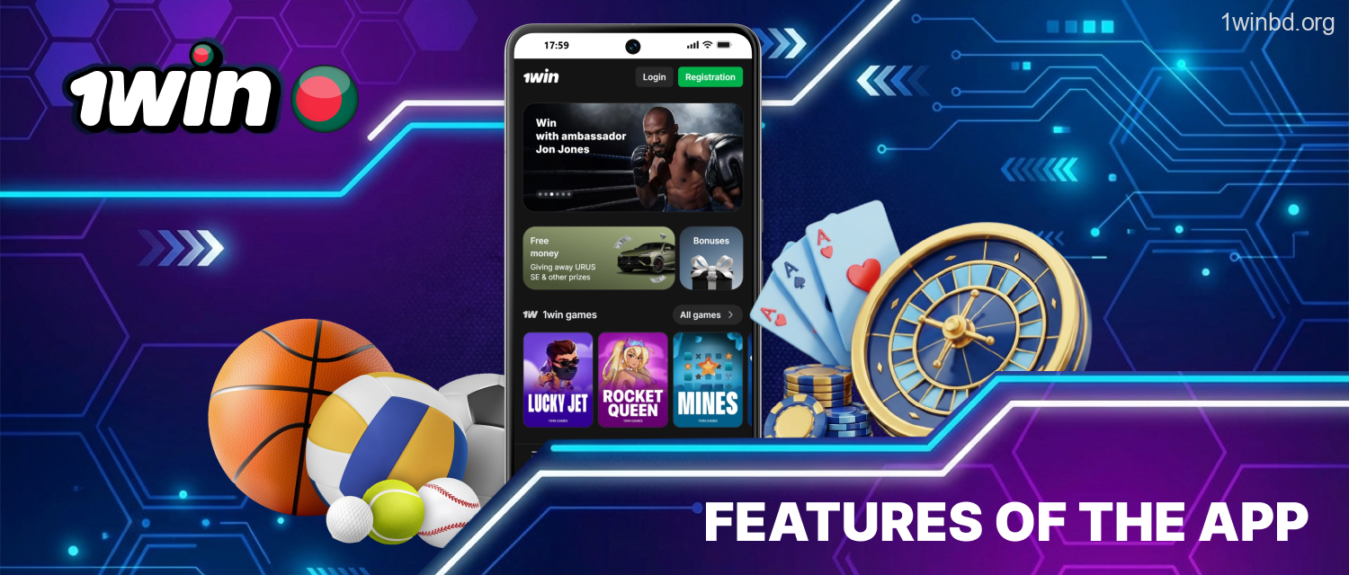 1Win Bangladesh mobile tools and options