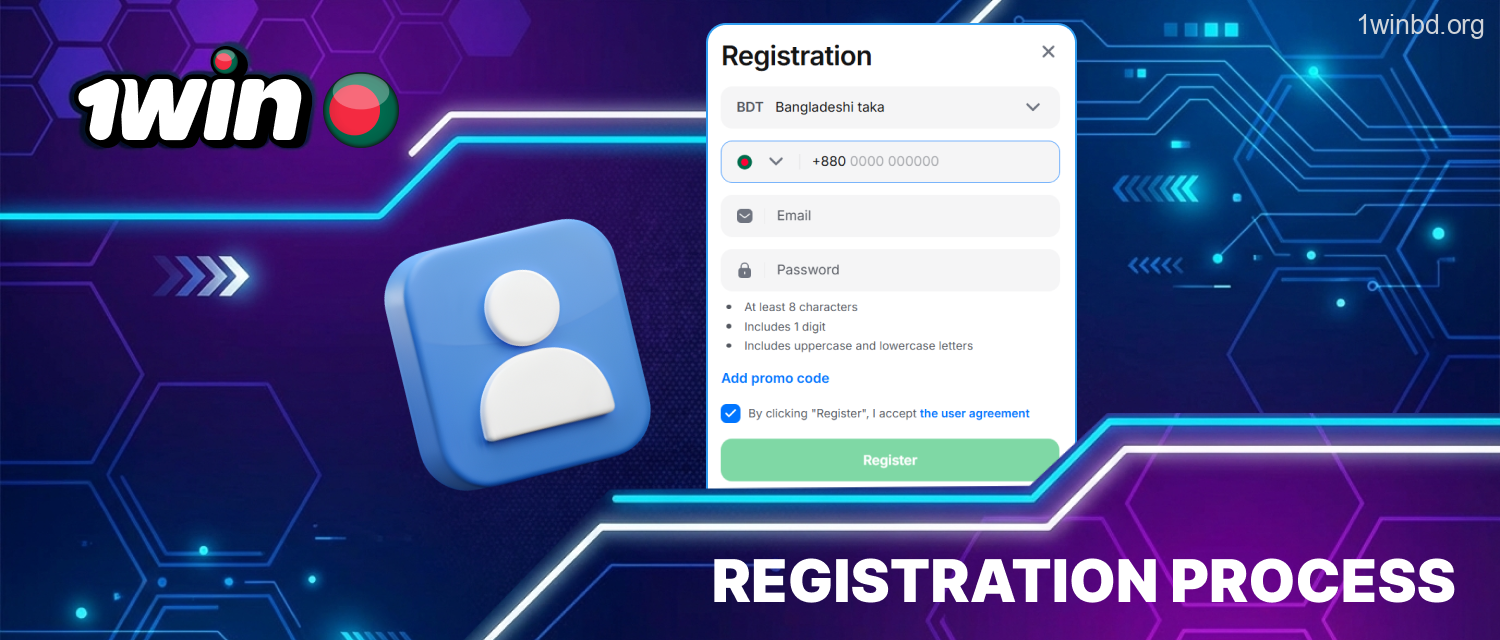 1Win Bangladesh step-by-step signup flow